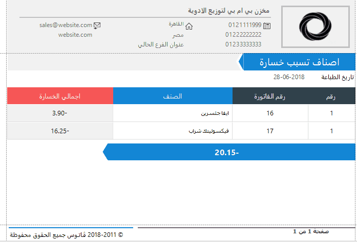 تقارير المخازن